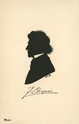 Silhouette of Frederic Chopin